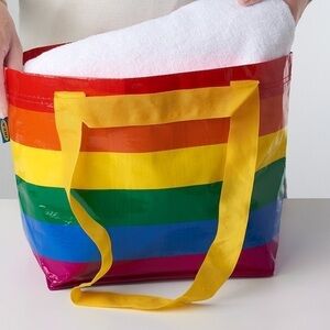 Small Ikea Rainbow 🌈 Bag Pride Month So Cute & Colorful New